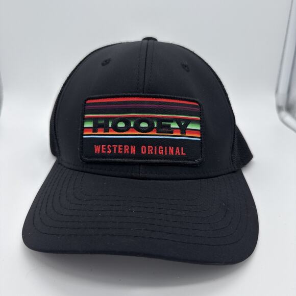 HOOey Serape Horizon Snapback Cap Hat Black Western Trucker Hat Cowboy - Picture 1 of 5